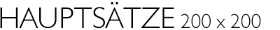 Haupts&auml;tze 2021