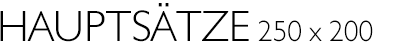 Haupts&auml;tze 2021